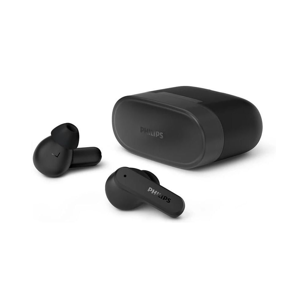Philips 2000 Series TAT2000BL True Wireless Earbuds, Black