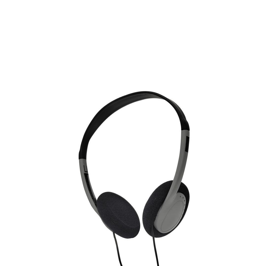WE ONE Wired Headset, 1.2m Cable, Stereo Jack Connector, Bi-Color Black/Gray