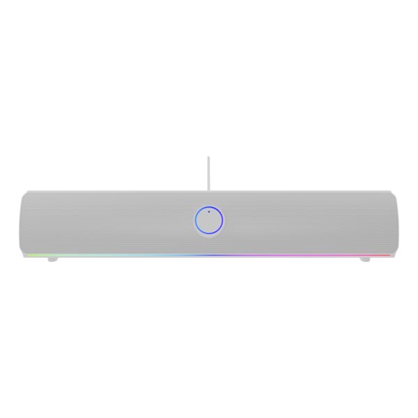Genesis NCS-2305 Soundbar Speaker, 10W 2.0 Channel, White