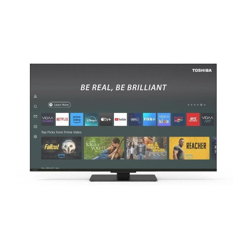 Toshiba 43UV6F63DG - Téléviseur LED 43'' - 4K UHD 3840x2160 - Dolby Vision - Smart TV - 3 HDMI