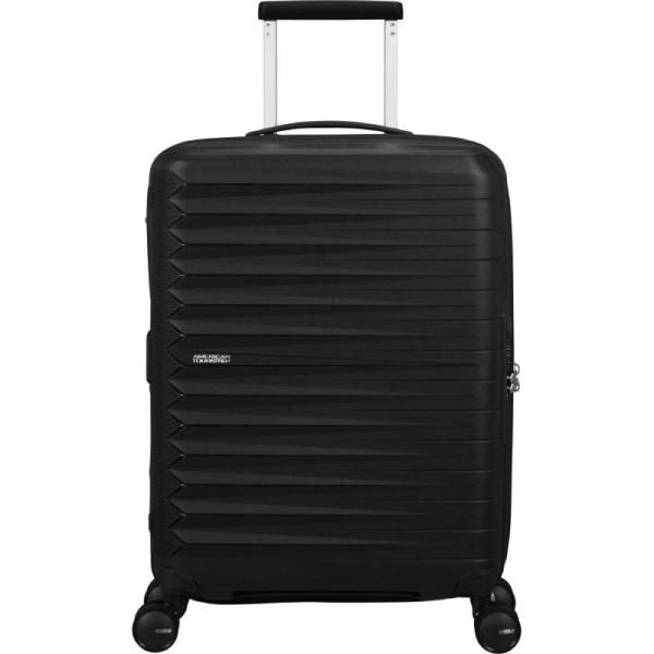 Maleta American Tourister FastForward Spinner Ampliable, 55 cm, Negro