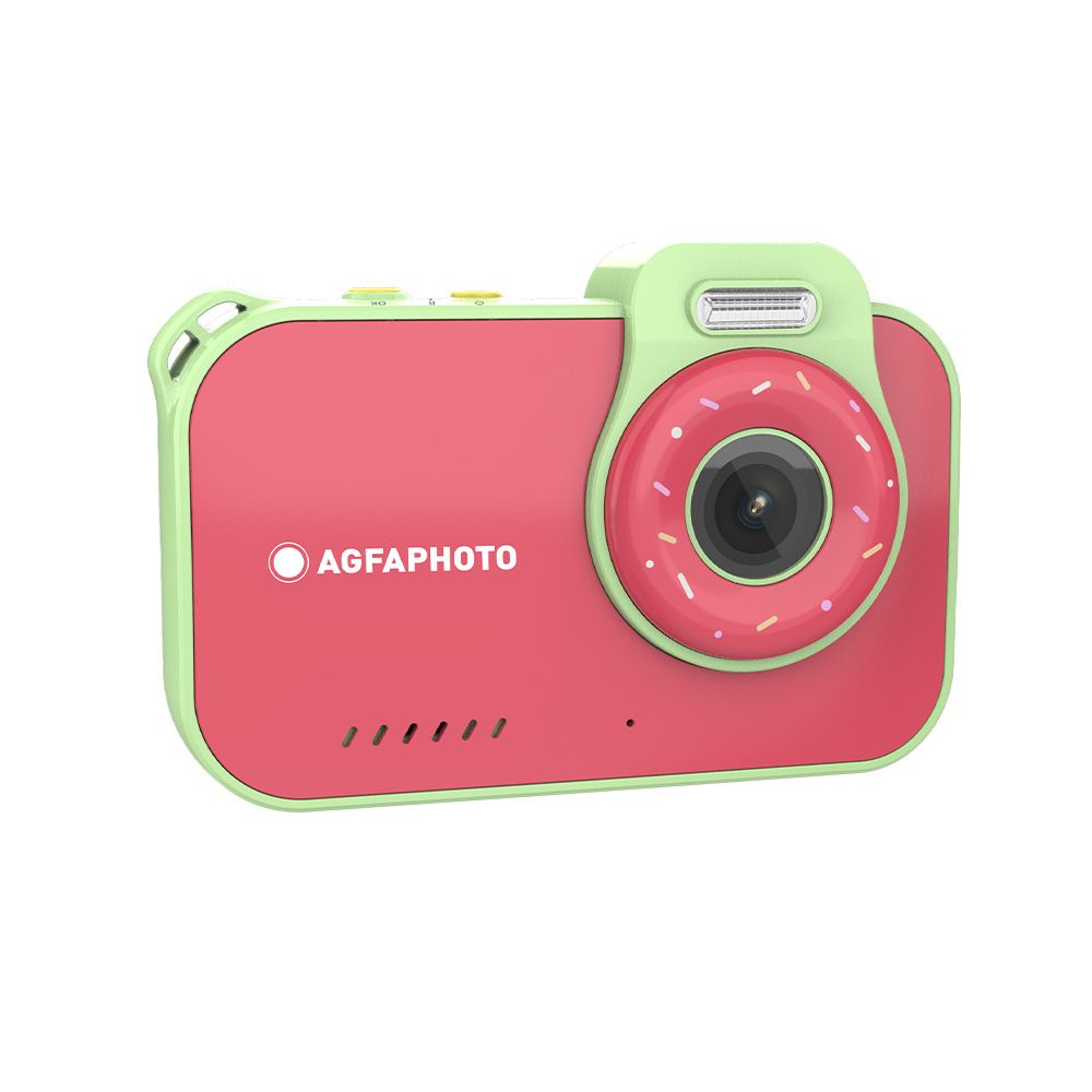 Agfa Compact Camera - 12.0 MP - 2.7K - Waterproof to 3m - Pink