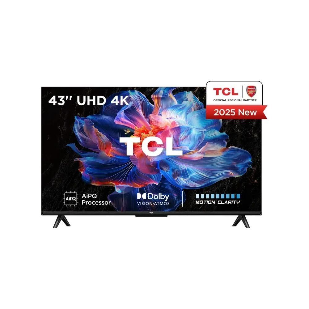 TCL 43V6C 43-Inch (108 cm) LED 4K UHD TV, 2025
