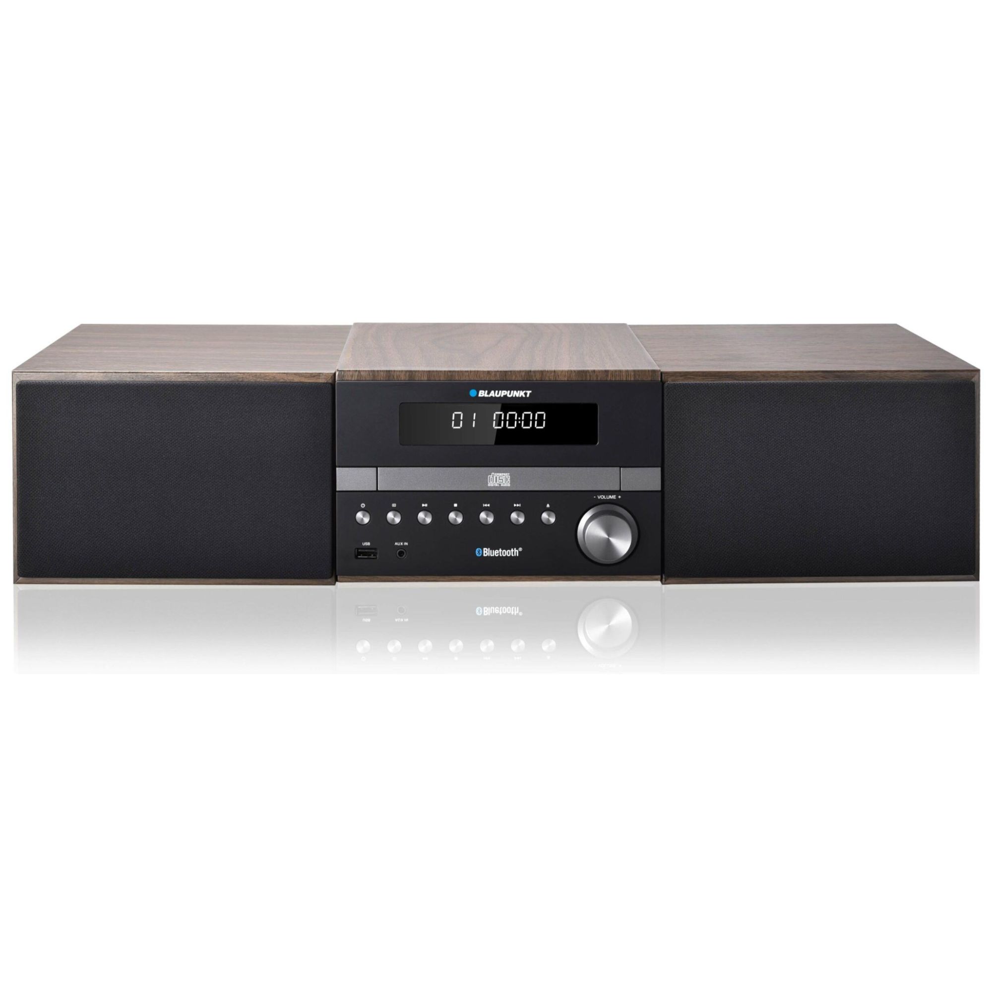 Blaupunkt MS46BT Home Audio System, 100W, Black Wood