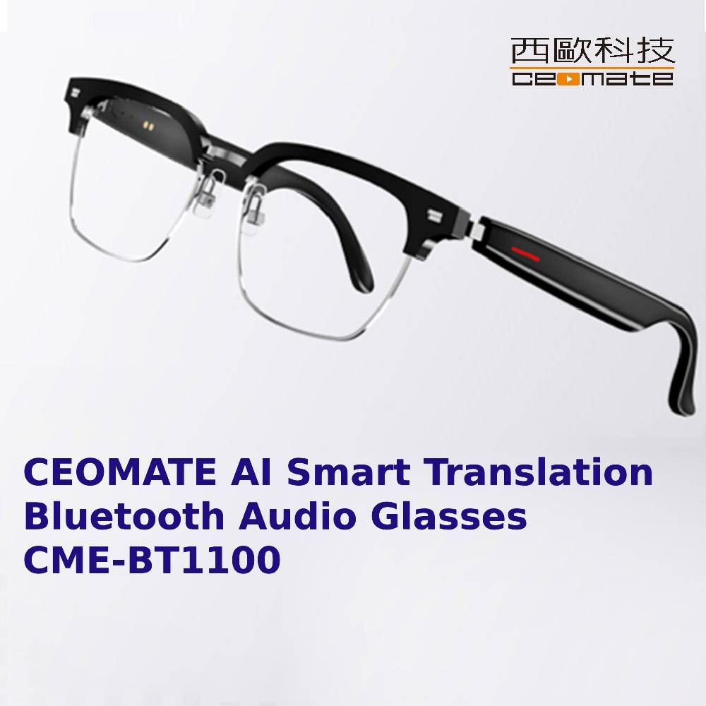 CEOMATE Smart Audio Glasses with AI Translation - CME-BT1100