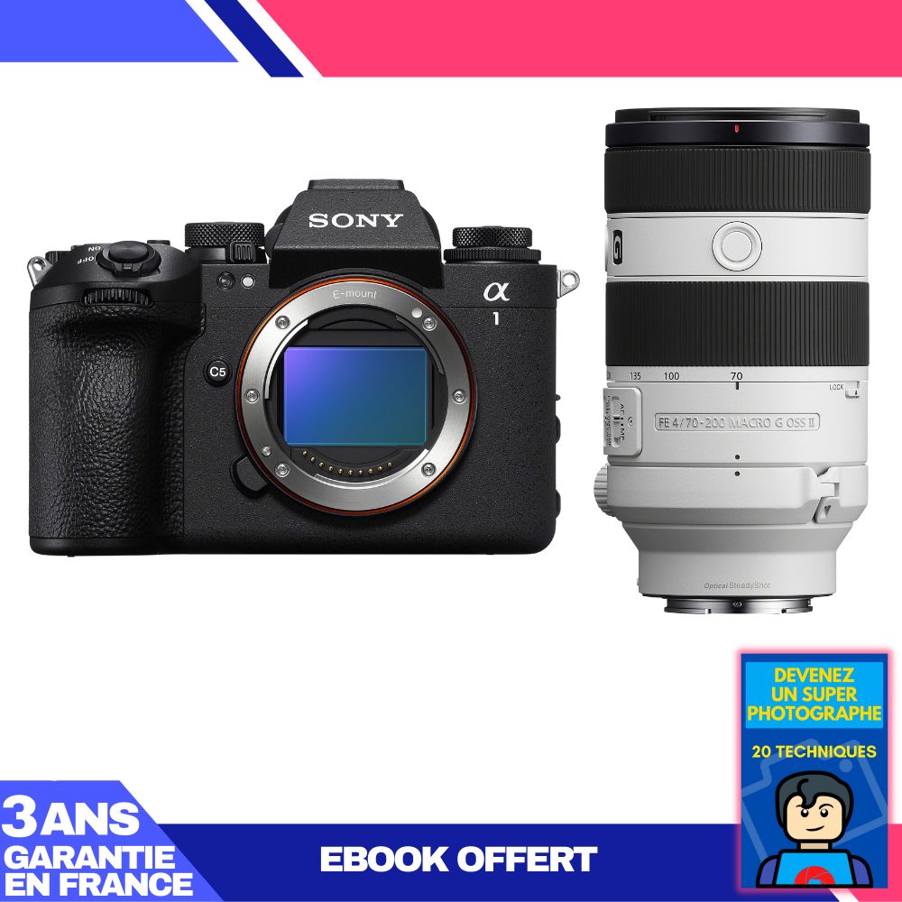 Sony Alpha 1 II Body + FE 70-200mm f/4 Macro G OSS II Lens + 'Become a Super Photographer' Ebook