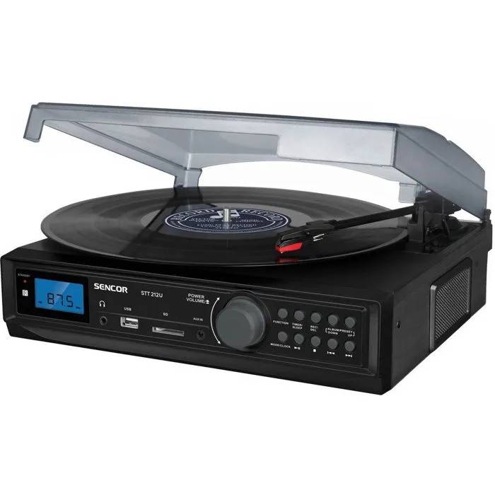 Sencor STT 212U Vinyl Player - Bluetooth - Vinyl Digitization - Built-in Speakers