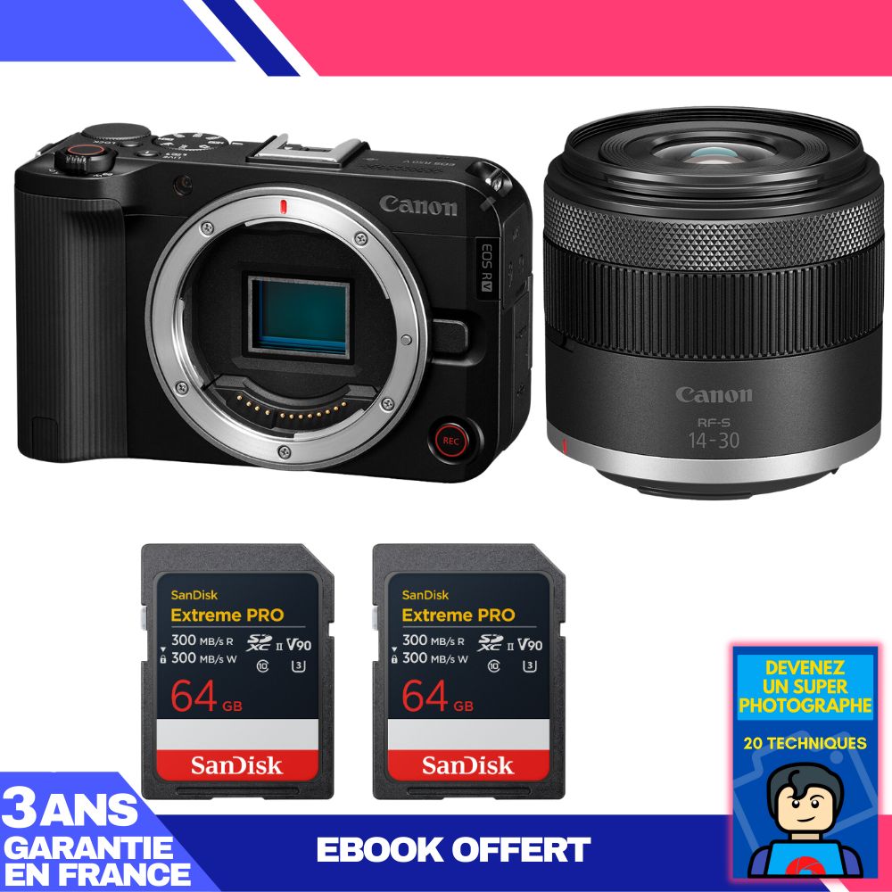 Canon EOS R50 V + RF-S 14-30mm f/4.5-6.3 IS STM PZ Lens Kit