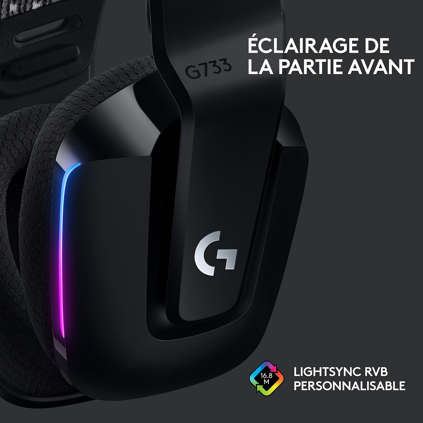 Logitech G733 Lightspeed Headset (Black)