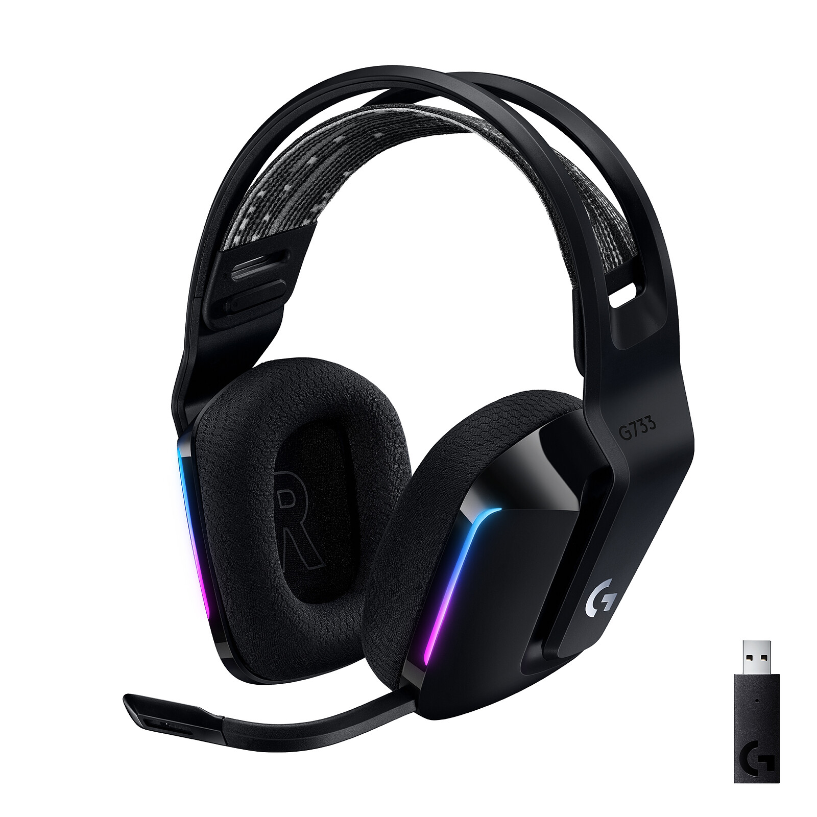 Logitech G733 Lightspeed Headset (Black)