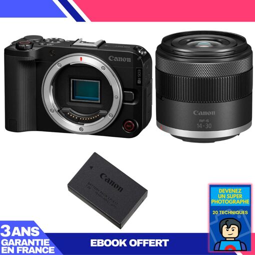 Boîtier Canon EOS R50 V + Objectif RF-S 14-30mm f/4,5-6,3 IS STM PZ