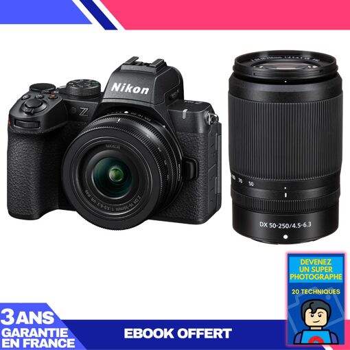 Nikon Z50 II Kit with 16-50mm and 50-250mm Lenses + Ebook: Become a Super Photographer