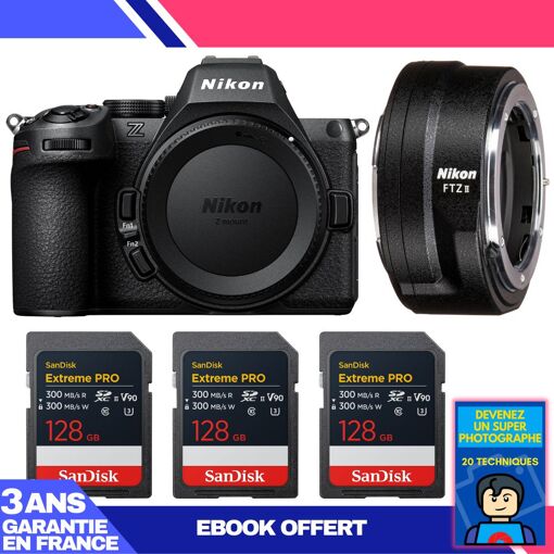 Kit Nikon Z5 II con adaptador FTZ II y tarjetas SanDisk