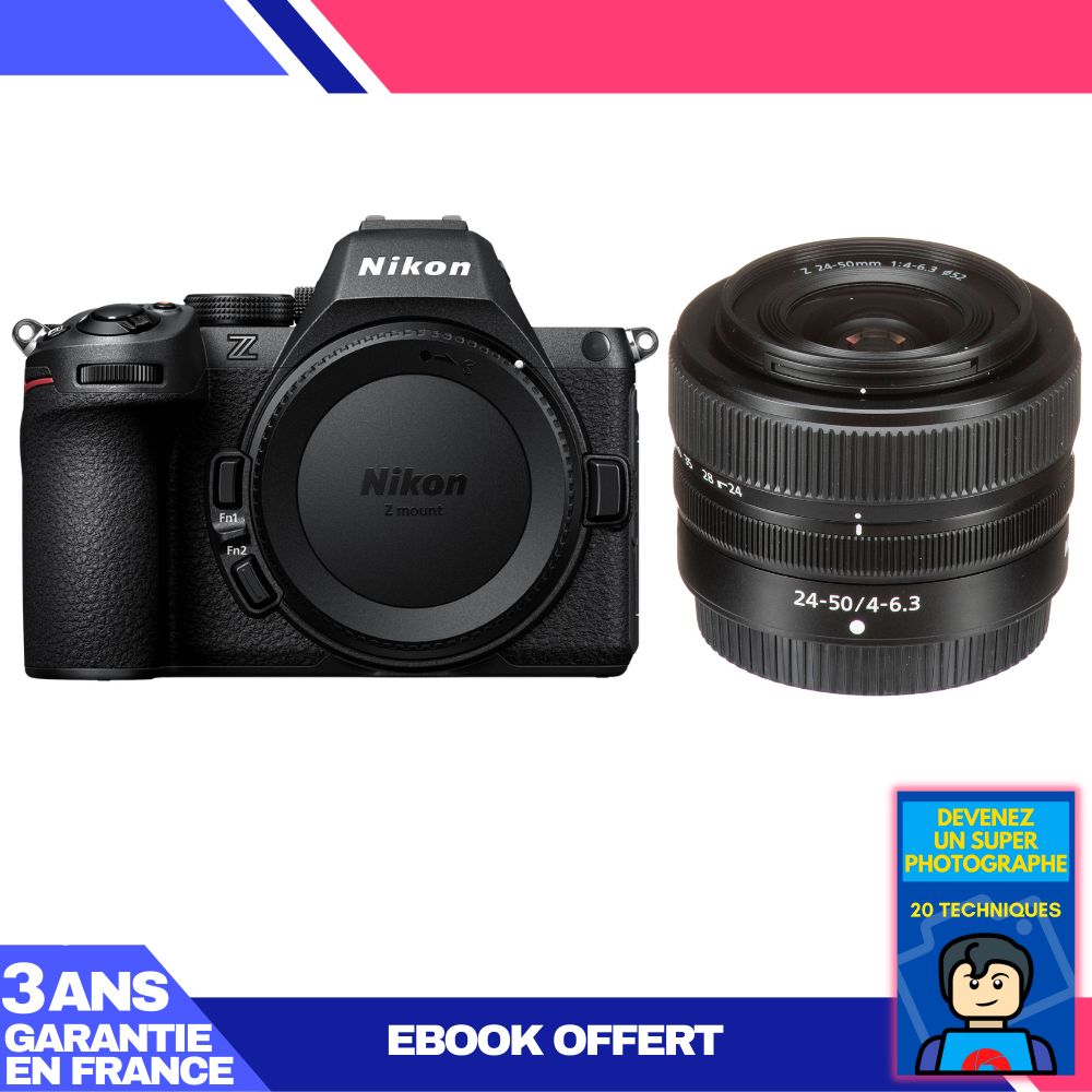 Nikon Z5 II Camera Kit with 24-50mm Lens and Ebook: Become a Super Photographer