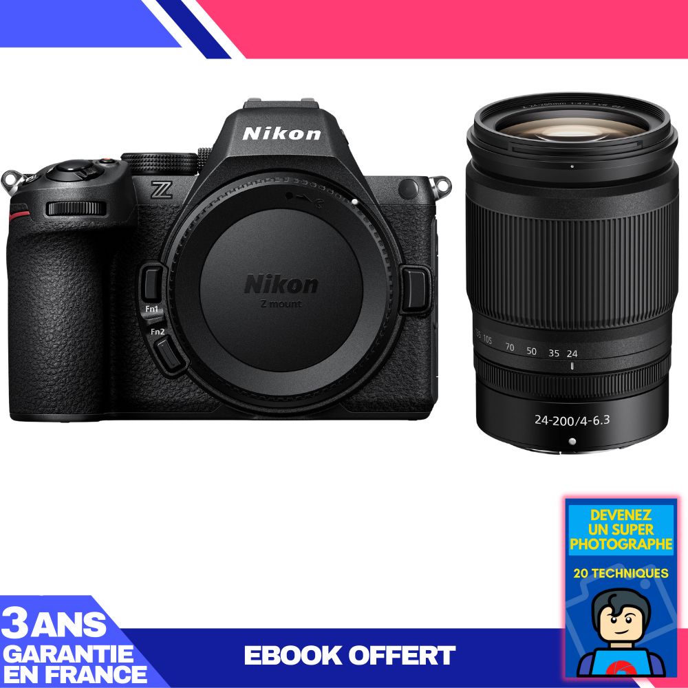Nikon Z5 II Camera Kit with 24-200mm f/4-6.3 VR Lens + 'Become a Super Photographer' Ebook