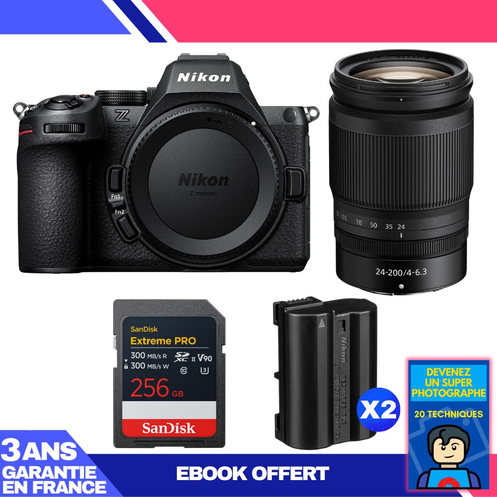 Nikon Z5 II Kit with 24-200mm f/4-6.3 VR and 256GB SD Card