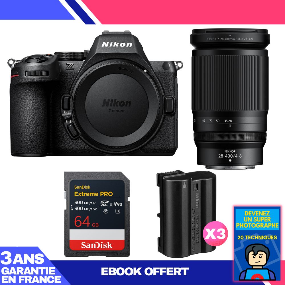 Nikon Z5 II Kit with 28-400mm f/4-8 VR and Accessories