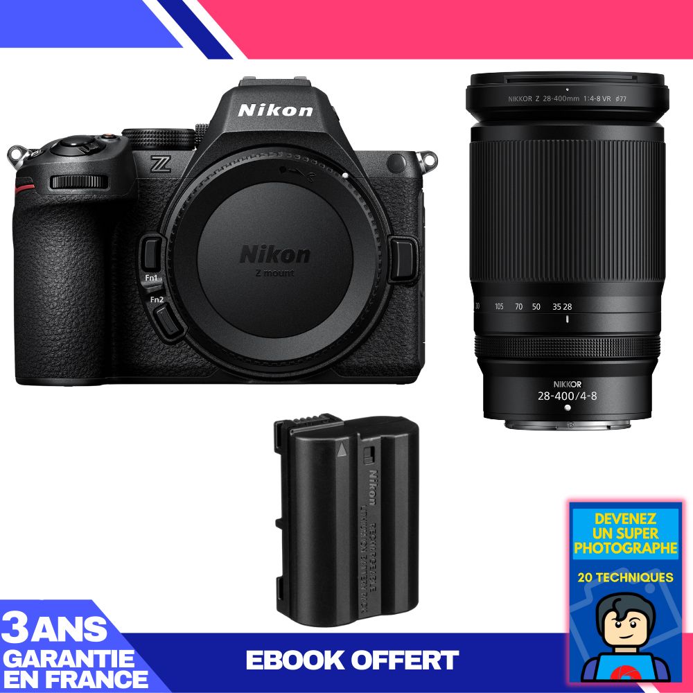 Nikon Z5 II Kit with 28-400mm f/4-8 VR and Ebook: Become a Super Photographer