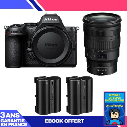 Nikon Z5 II Kit with 24-70mm f/2.8 S Lens + 2 EN-EL15c Batteries + 'Become a Super Photographer' Ebook