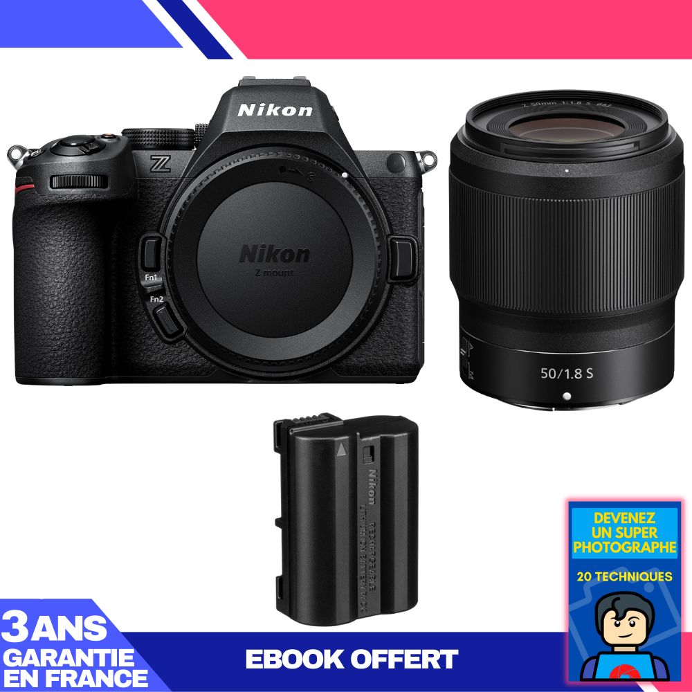 Nikon Z5 II Kit with 50mm f/1.8 S Lens + EN-EL15c Battery + Ebook: Become a Super Photographer