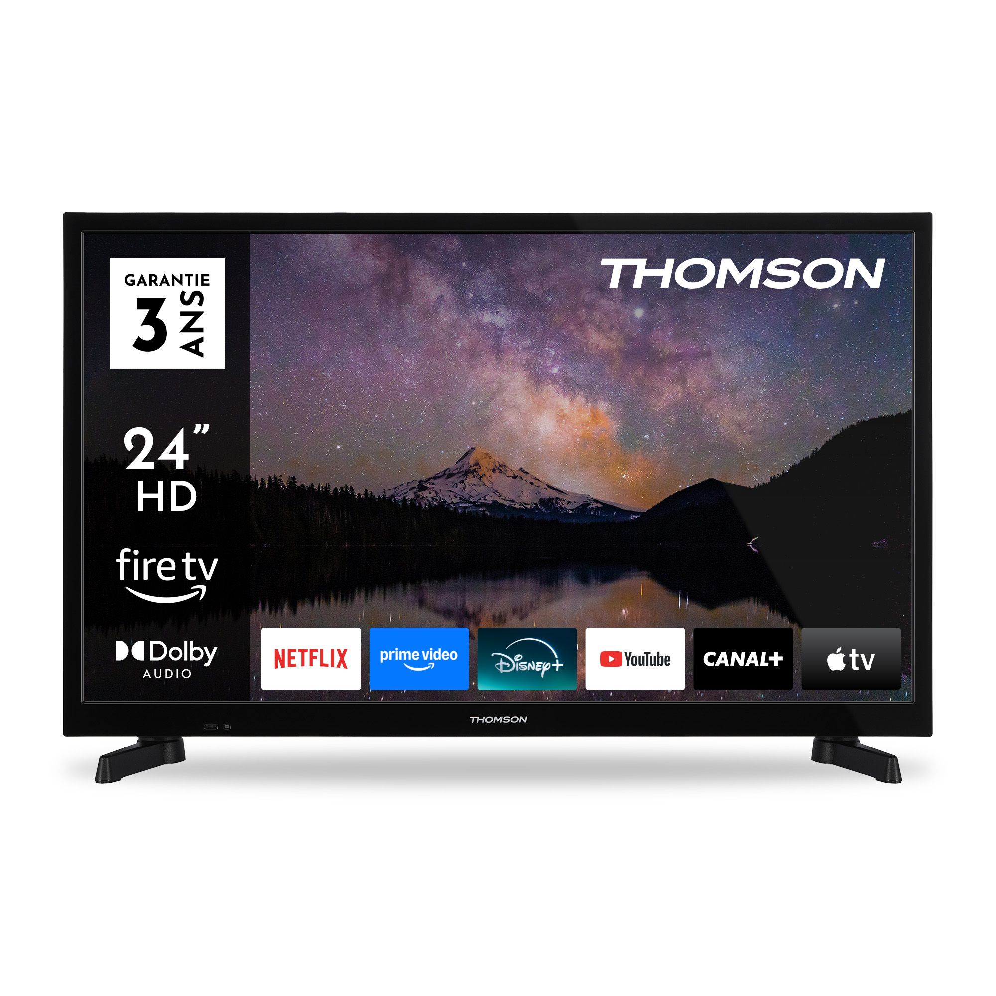 Thomson 24HF2S35 - 24" (61 cm) HD LED Fire TV with Voice Control Alexa, Bluetooth 5.0, HDMI, USB, AV in, CI+
