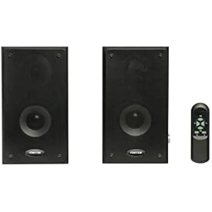 Fonestar Class-220N Active Speakers, Black (2 RMS/45W, 60-20000Hz Frequency Range, 2 AUX/2 RCA Inputs, Bluetooth 5.0 Receiver, Remote Control)