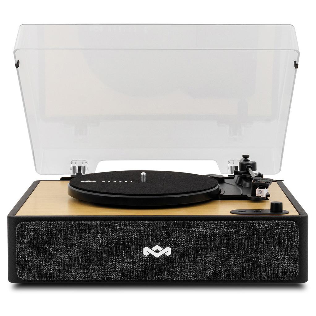 House of Marley Rise Up Belt-Driven Turntable, Black Wood Manual