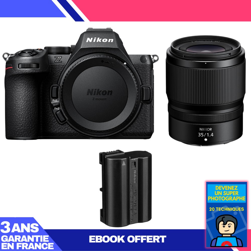 Nikon Z5 II Kit with 35mm f/1.4 and EN-EL15c + Ebook: Become a Super Photographer