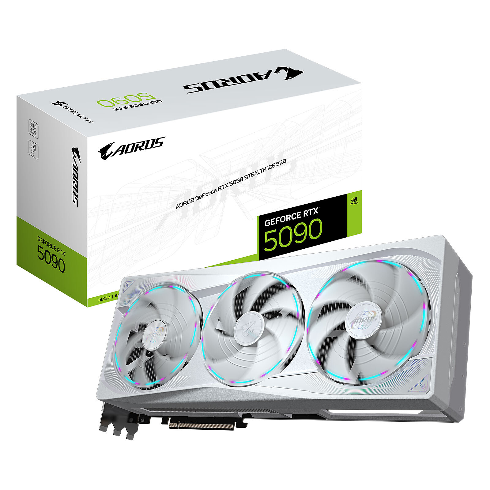 Gigabyte AORUS GeForce RTX 5090 STEALTH ICE 32 Go