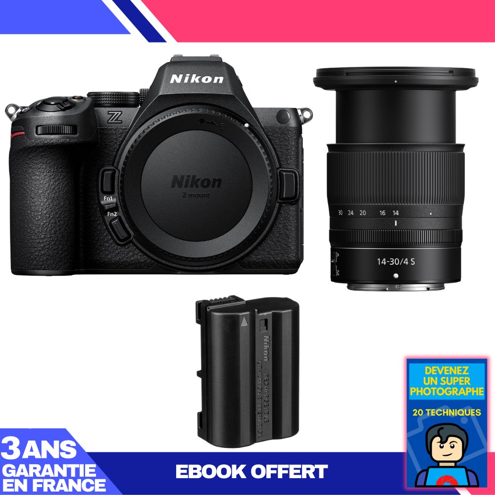 Nikon Z5 II Kit with 14-30mm f/4 S and EN-EL15c + Ebook: Become a Super Photographer