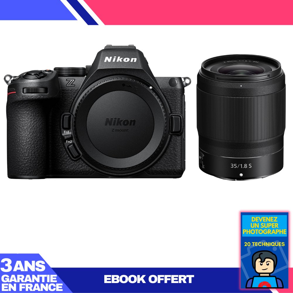 Nikon Z5 II Camera + 35mm f/1.8 S Lens + 'Become a Super Photographer' Ebook