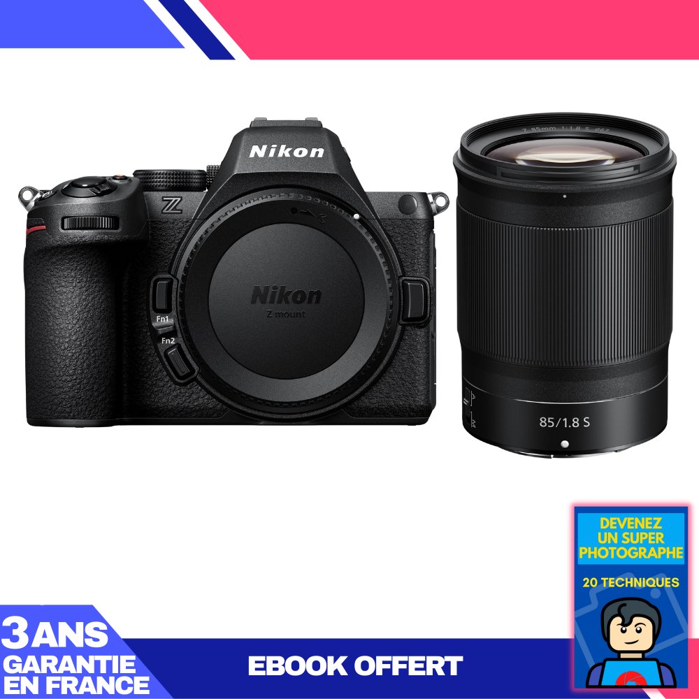 Nikon Z5 II Camera + 85mm f/1.8 S Lens + 'Become a Super Photographer' Ebook
