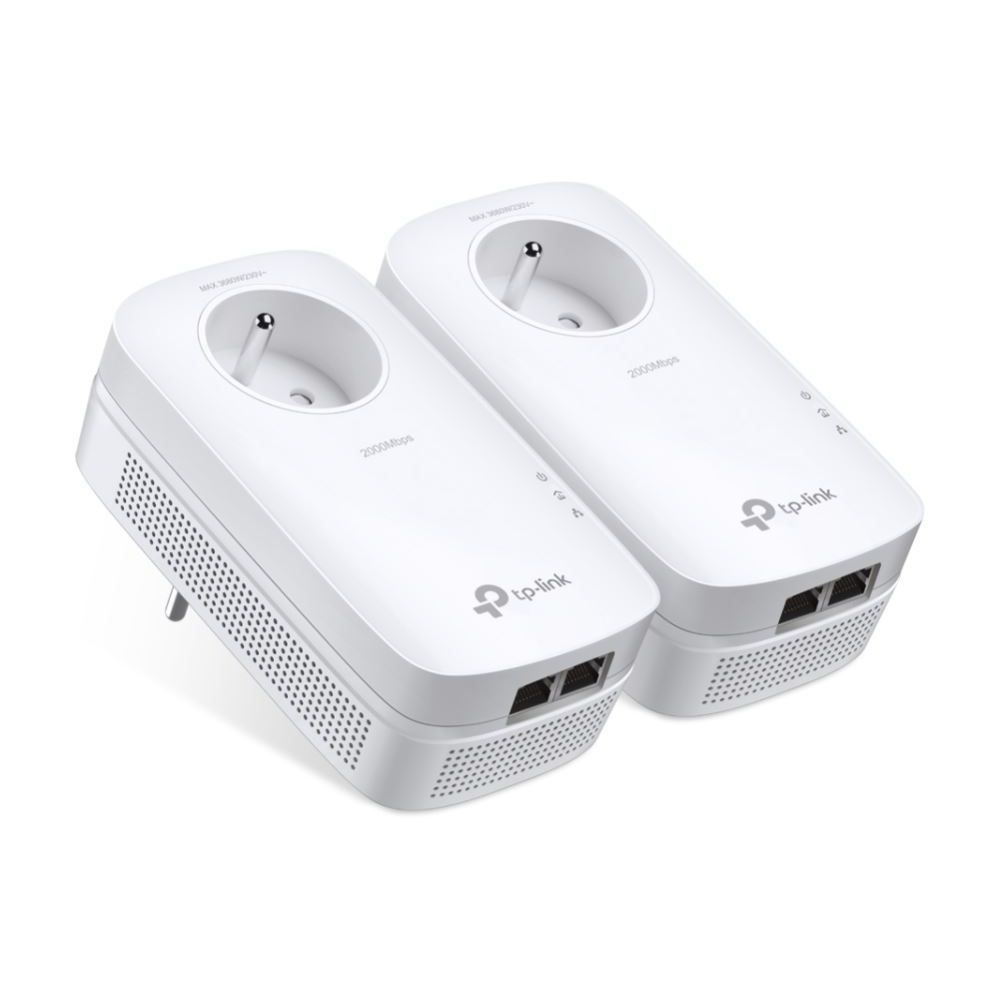 TP-Link TL-PA9025P V4 Powerline Adapter Kit - 1Gbps, HomePlug AV (HPAV) 2.0, IEEE 1901 - Wall Mount