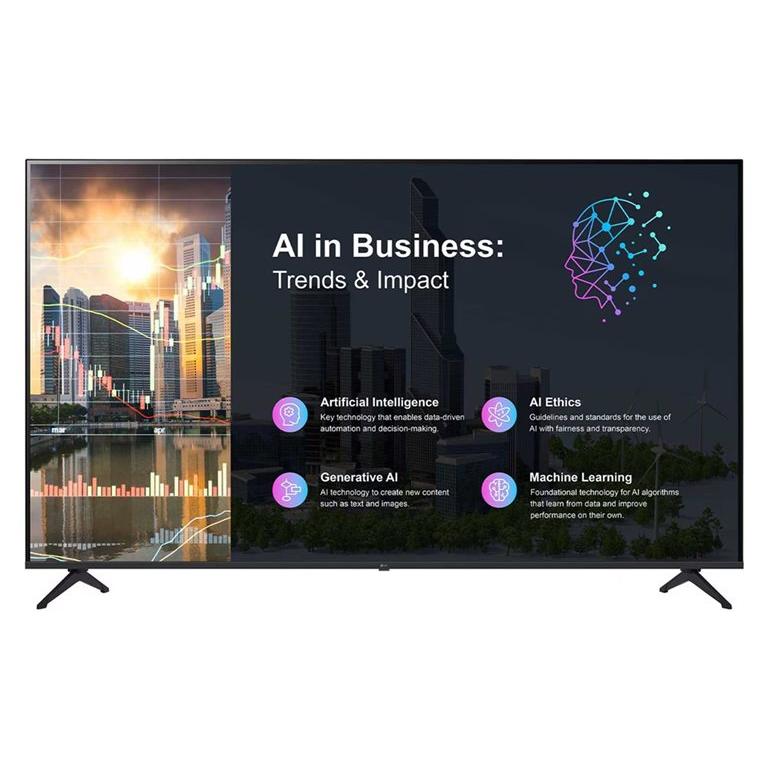 LG 75PK640S - 75" LED LCD TV with Digital Signage, webOS, 4K UHD (2160p), HDR, Direct LED, Black