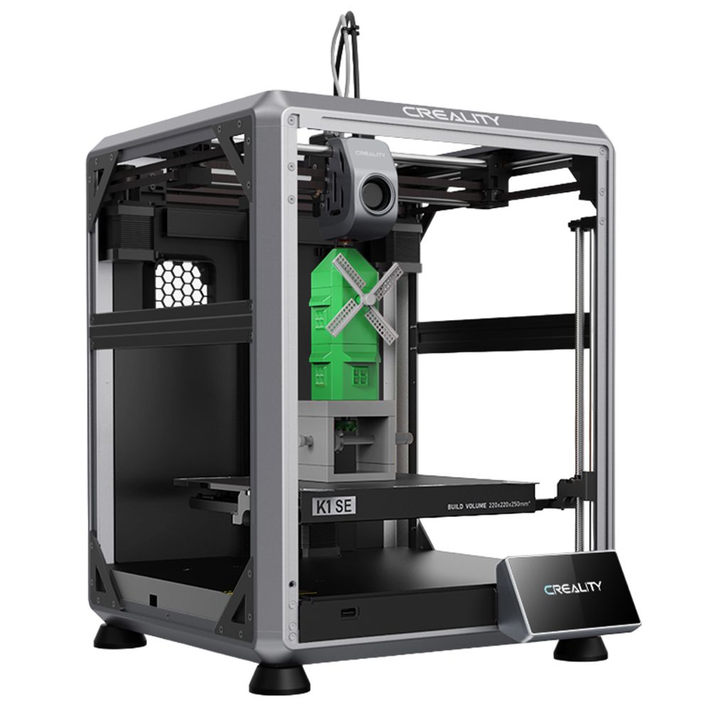 Creality K1 SE 3D Printer - 600mm/s Printing Speed, Tri-Metal Nozzle, Automatic Leveling, CoreXY System, 4.3 inch Color Touchscreen