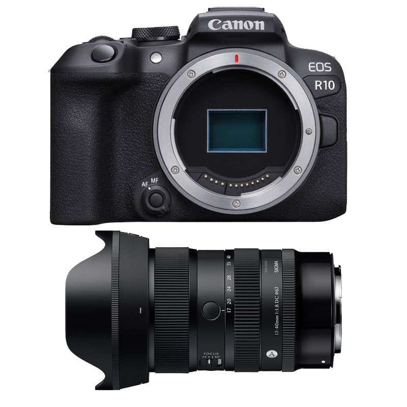 Canon EOS R10 + Sigma 17-40mm f/1.8 DC Art Lens, 3-Year Warranty