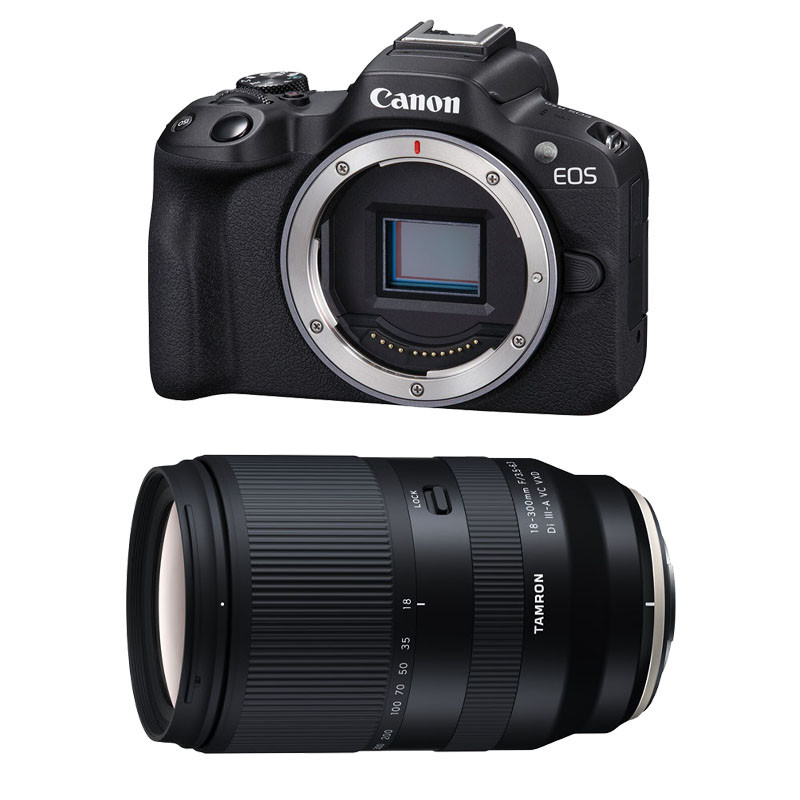 Canon EOS R50 + Tamron 18-300mm f/3.5-6.3 Di III-A VC VXD 3-Year Warranty