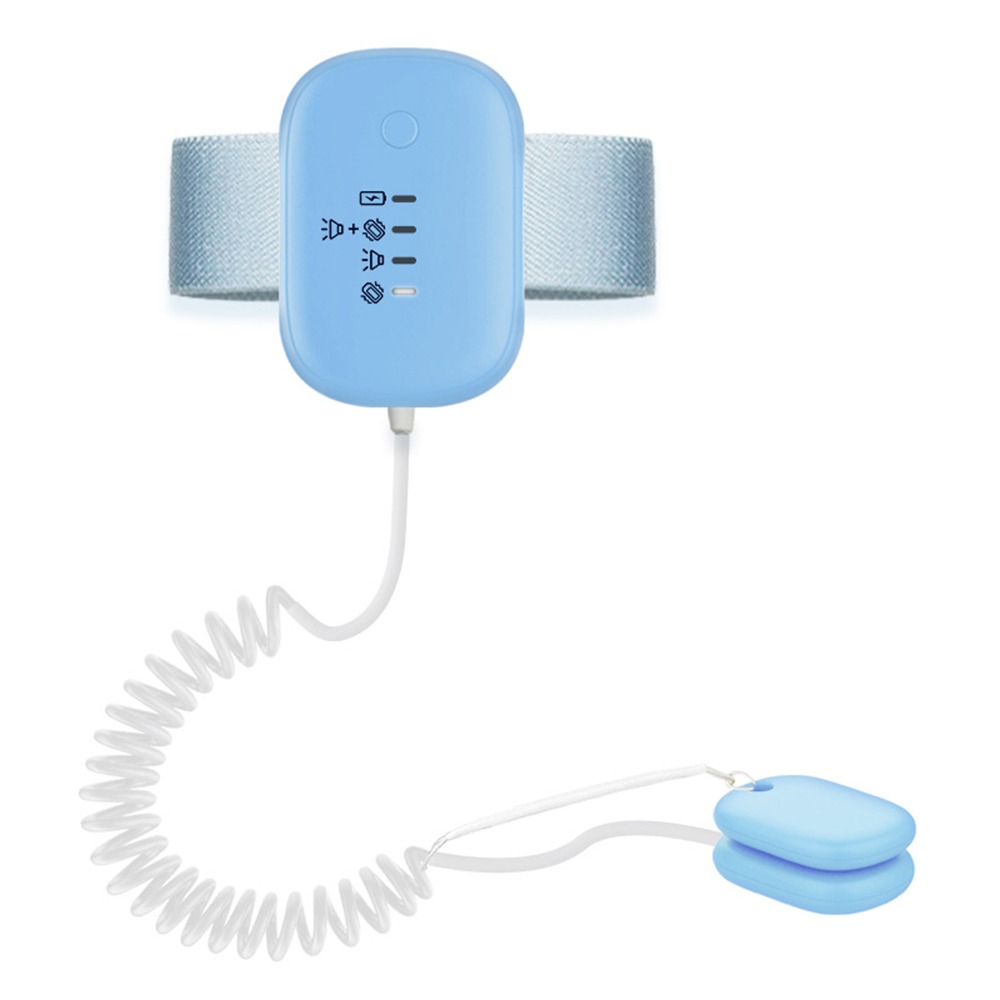 Magnetic Wired Nocturnal Enuresis Alarm - Effective Solution for Incontinence, Blue
