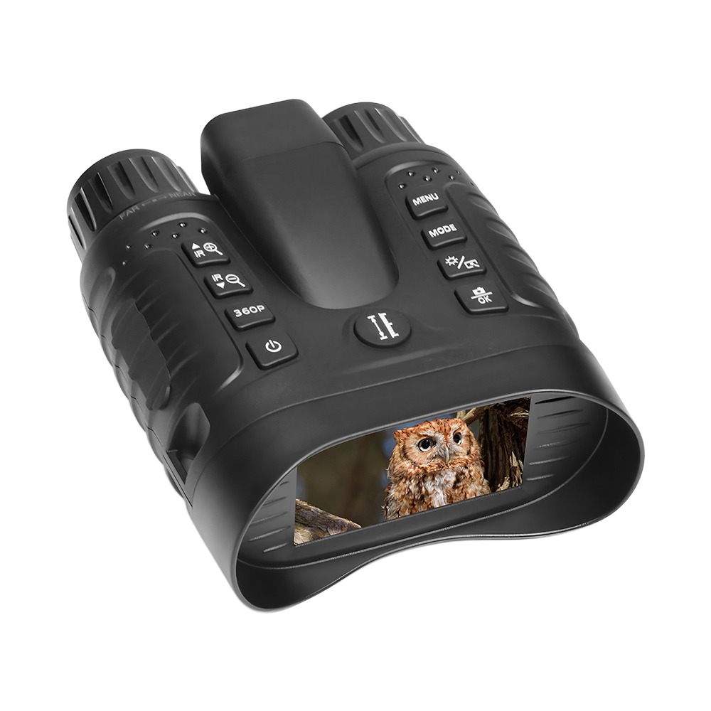 Digital Night Vision Binoculars with Laser Range Finder - 4K Video and 8x Zoom