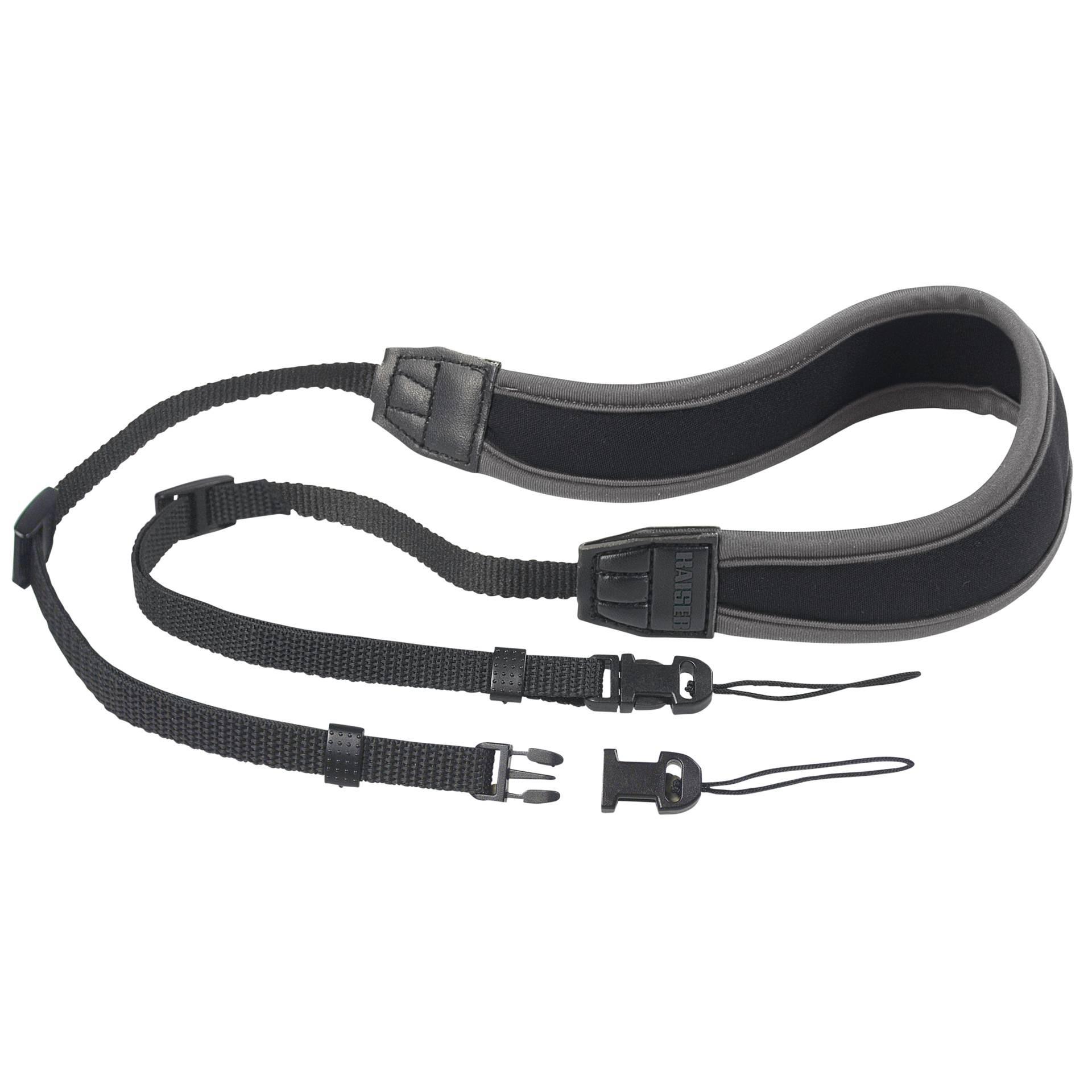 Kaiser 2-in-1 Camera Strap, Neoprene, Black, 39 Inch