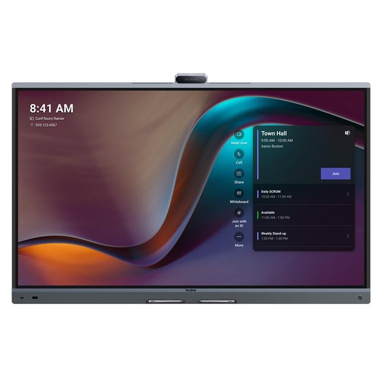 Yealink MeetingBoard 75 Pro - 75" LED Backlit Interactive LCD Display with Integrated Whiteboard, Multi-Touch Screen, 4K Camera, and 16-Microphone Network
