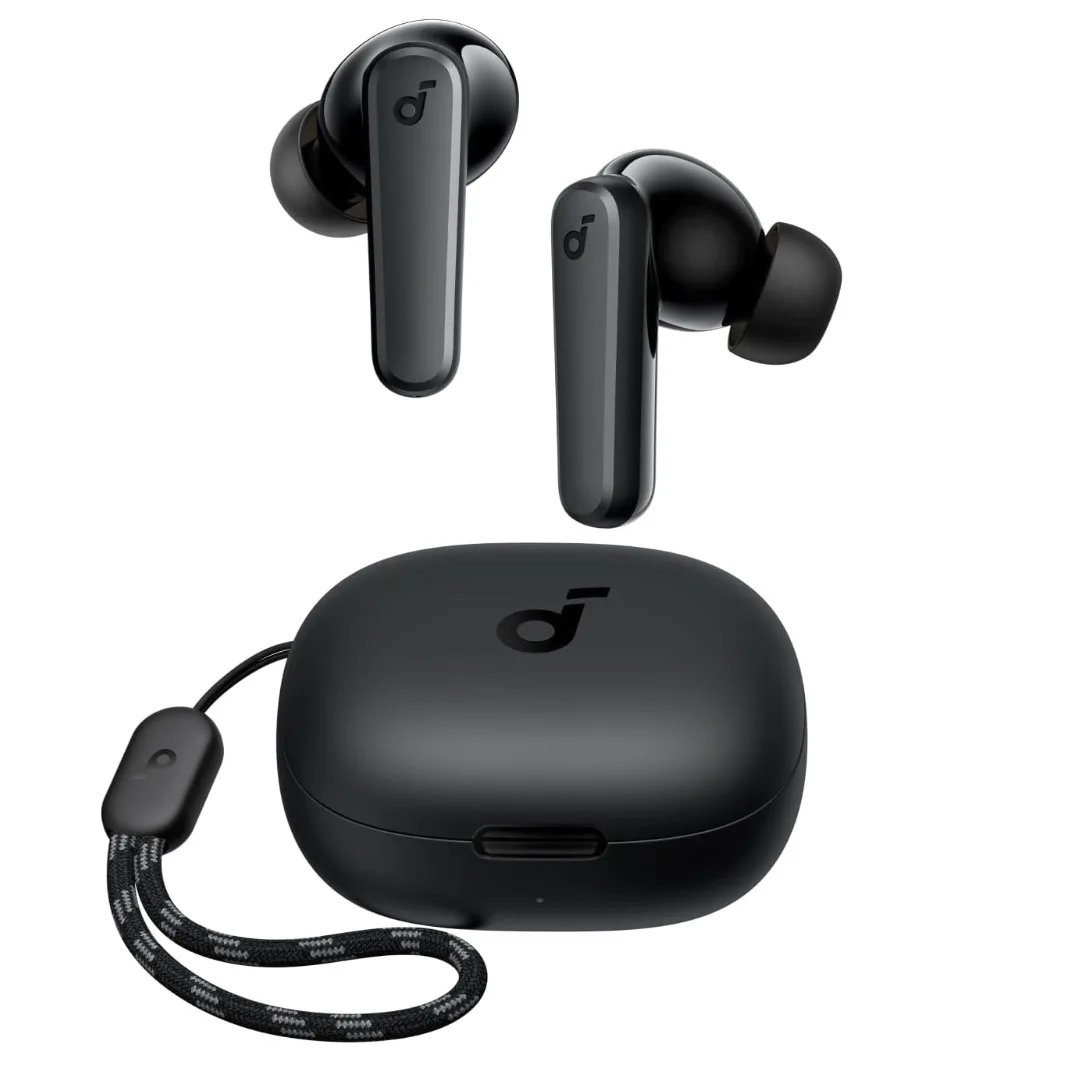 Soundcore R50i Bluetooth Earbuds, Powerful Basses, 30h Battery Life, IPX5 - Black