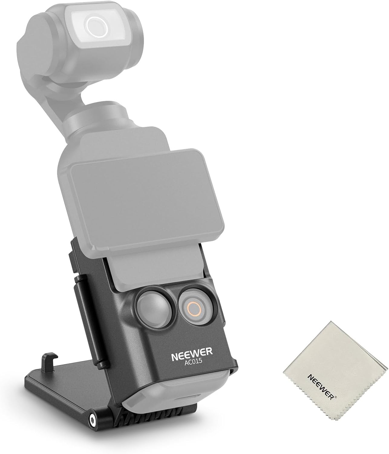 Soporte magnético Neewer compatible con DJI Osmo Pocket 3 y Creator Combo, adaptador de extensión multifuncional con paño de limpieza, AC015
