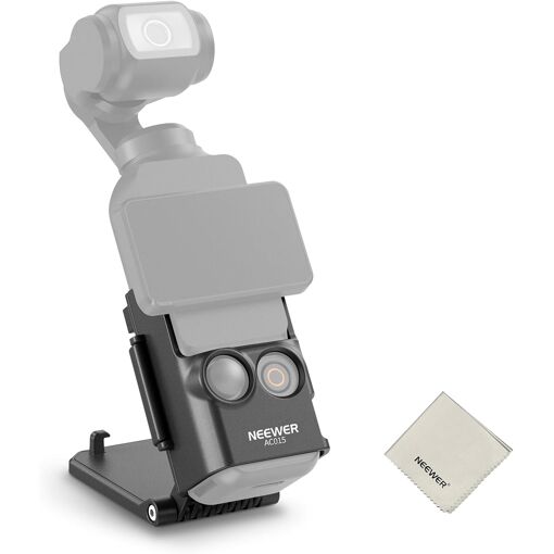Neewer Magnetic Support for DJI Osmo Pocket 3 & Creator Combo - Multi-Function Extension Adapter with Cleaning Cloth, AC015