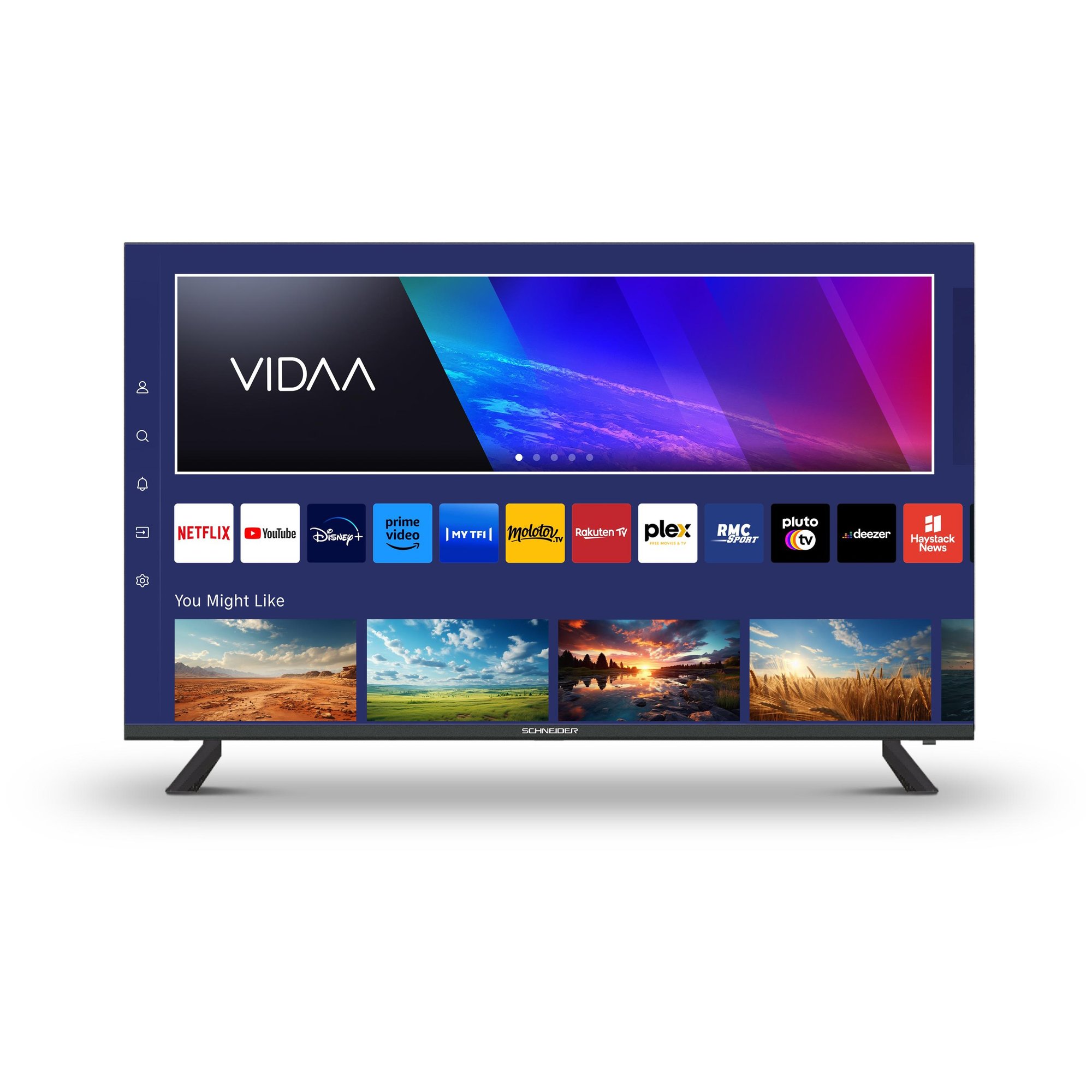 Schneider Consumer Series A1 50-Inch 4K Ultra HD Smart TV WiFi Black