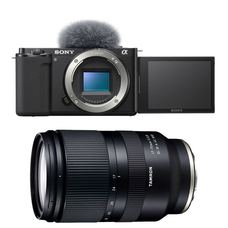 Sony Alpha ZV-E10 Black + Tamron 17-70, 3-Year Warranty