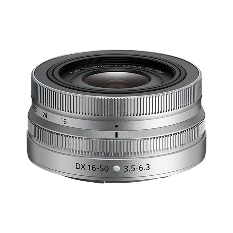 Nikon NIKKOR Z 16-50mm f/3.5-6.3 VR Silver Lens, 2-Year Warranty
