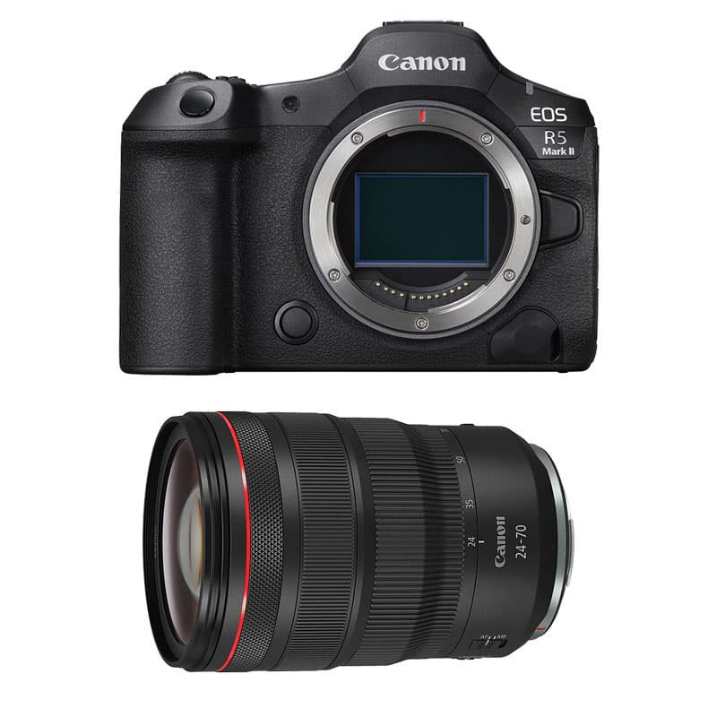 Canon EOS R5 Mark II + RF 24-70mm f/2.8 L IS USM 3-Year Warranty
