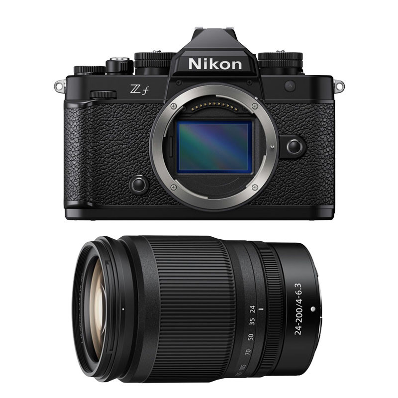 Nikon Zf Black + Z 24-200mm f/4-6.3 S Lens with 3-Year Warranty