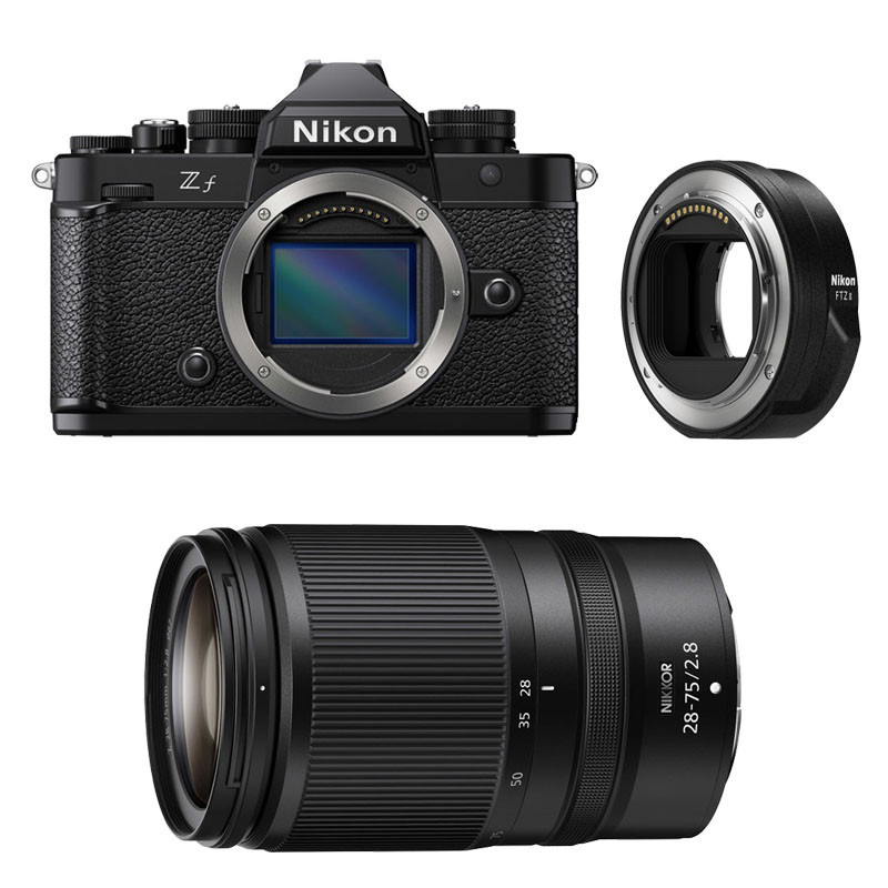 Nikon Zf Black + Z 28-75mm f/2.8 S Lens + FTZ II Adapter